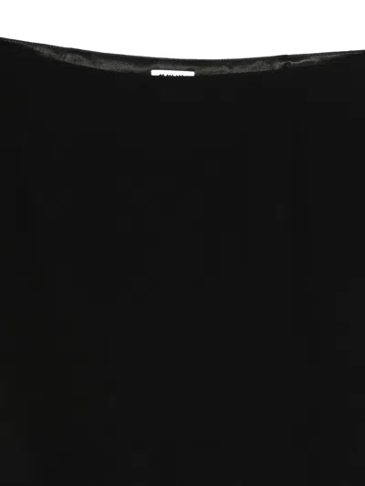 Avavav Ong Draped Skirt Black In Black