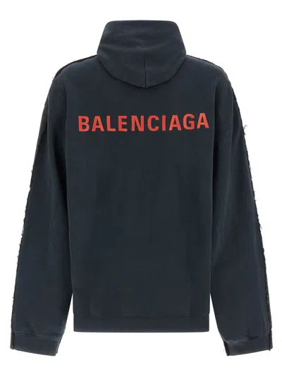 Balenciaga Hybrid Puffer Jackets Multicolor In Black