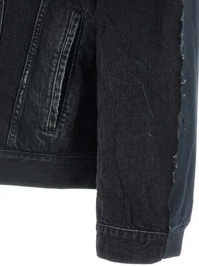 Balenciaga Hybrid Puffer Jackets Multicolor In Black