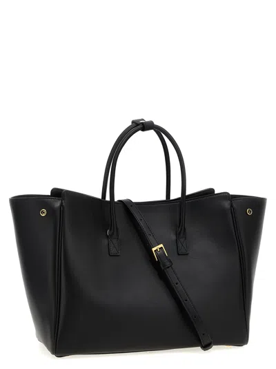 Balenciaga Small 'carry All Hampton' Shopping Bag In Black