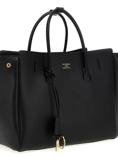 Balenciaga Small 'carry All Hampton' Shopping Bag In Black