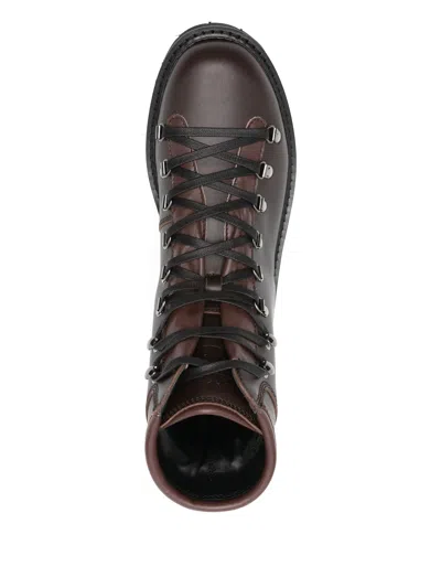 Bally Lace-up Ankle Boots In Multi