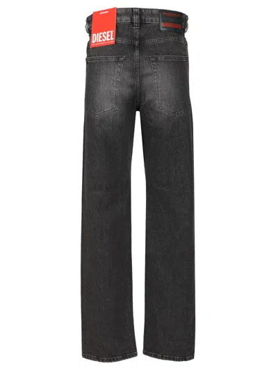 Diesel Loose Jeans Black In Black
