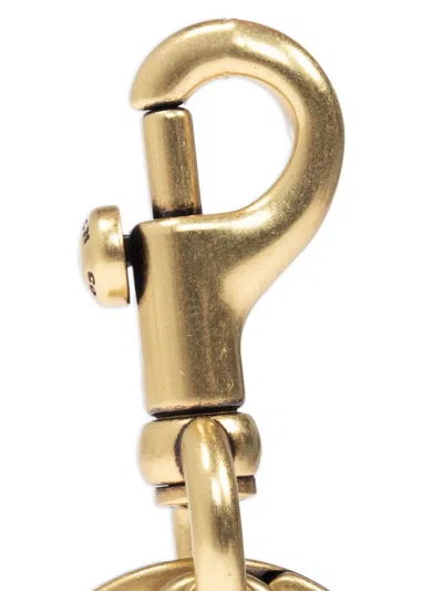 Coach Mushroom Crystal-embellished Bag Charm In Gold