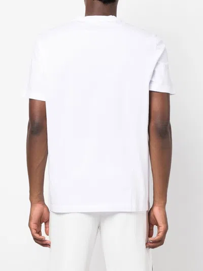 Golden Goose White T-shirt With Round Neck And One Star Logo Print On The Front In Cotton Man