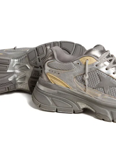 Golden Goose Starlight Chunky Rubber Sole Sneakers In Metallic