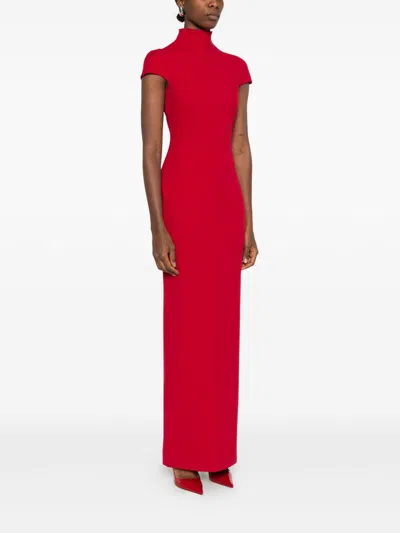 Solace London Lang Maxi Dress In Red