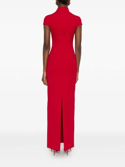 Solace London Lang Maxi Dress In Red