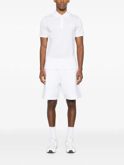 Givenchy Cotton Polo Shirt Featuring Short Sleeves And Collar In White