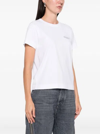 Givenchy Cotton Crewneck T Shirt Short Sleeves In White