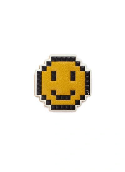 Shop Anya Hindmarch 'pixel Smiley' Leather Sticker