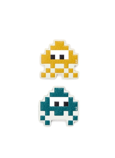 Shop Anya Hindmarch 'space Invaders Mini' Leather Sticker Set