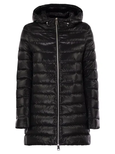Herno Padded And Quilted Down Jacket In Black