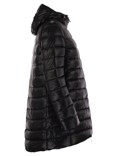 Herno Padded And Quilted Down Jacket In Black
