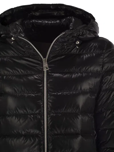 Herno Padded And Quilted Down Jacket In Black