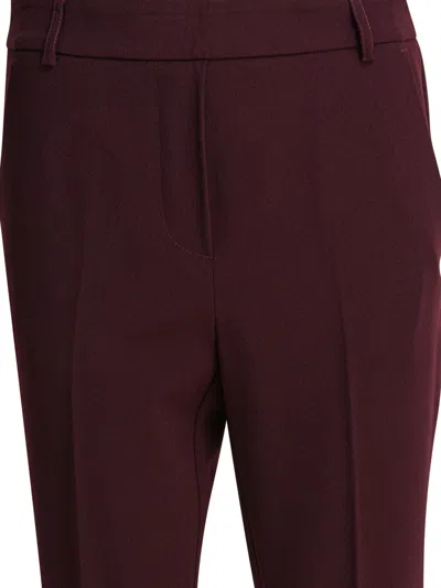 Semper Pants With Elasticized Waist In Burgundy