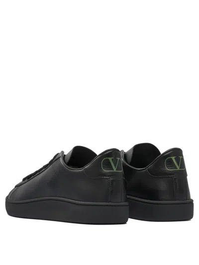Valentino Garavani Royco Sneaker In Soft Nappa Calfskin In Black