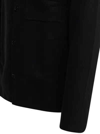 Nn07 Wool-blend Jonas Overshirt In Black