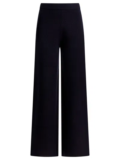 Max Mara Wool And Cashmere Pants In Black