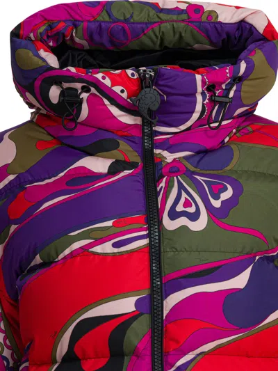 Pucci Abstract-print Puffer Jacket Clothing In Multi