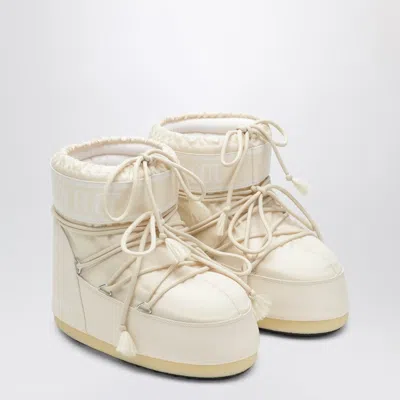 Moon Boot White Synthetic Leather Icon Low Ankle Boots In Neutral