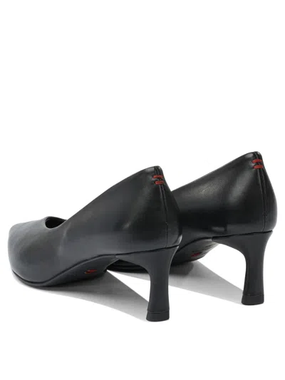 Halmanera 50mm Leather Heeled Pumps In Black
