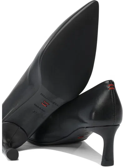 Halmanera 50mm Leather Heeled Pumps In Black