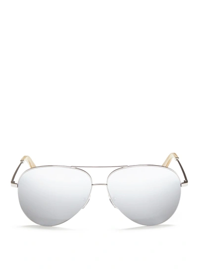 Victoria Beckham 'classic Victoria' Mirror Aviator Sunglasses