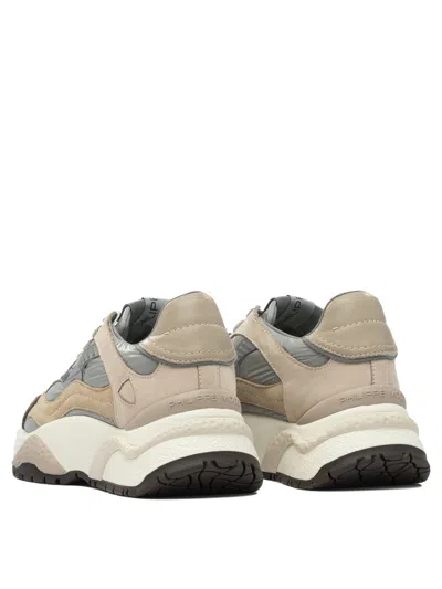 Philippe Model Odeon Lace-up Casual Sneakers In Sand