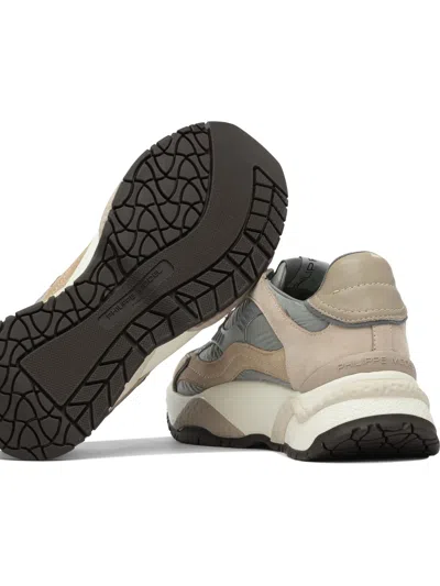 Philippe Model Odeon Lace-up Casual Sneakers In Sand