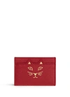 CHARLOTTE OLYMPIA 'Feline' cat face leather card holder