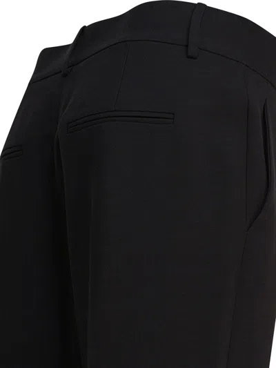 Khaite Cam Straight-leg Woven Trousers In Black