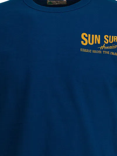 Sun Surf Blue Coton T-shirt In Blue