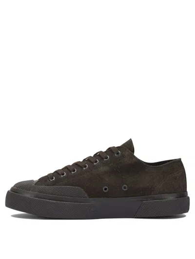 Superga Brown Leather Sneakers In Brown