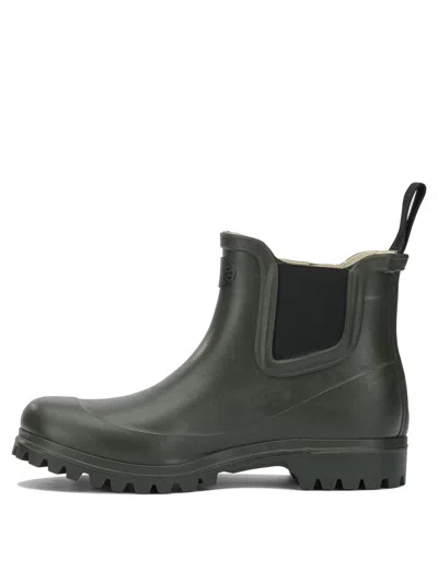 Superga Green Rubber Ankle Boots In Green