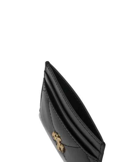 Tory Burch Kira Diamond Quilt Cardholder In Black