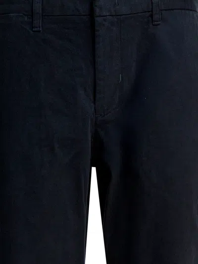 Vince Owen Athletic Buttoned-pocket Trousers In Black