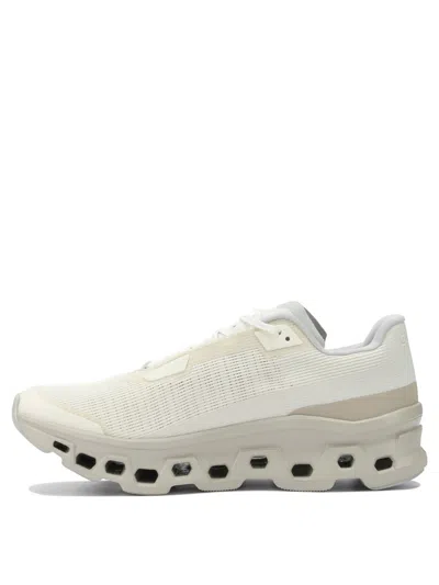 On Running Dew Truffle Fabric Sneakers In Nude