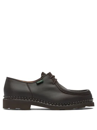 Paraboot Michael Marche Ii Leather Derby Shoes In Brown