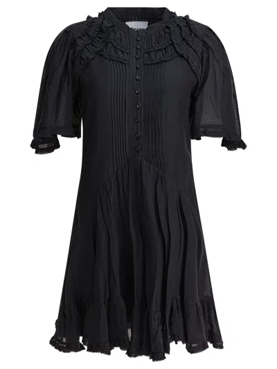 Isabel Marant Étoile Isabel Marant Etoile Black Cotton Viscose Dresses In Black