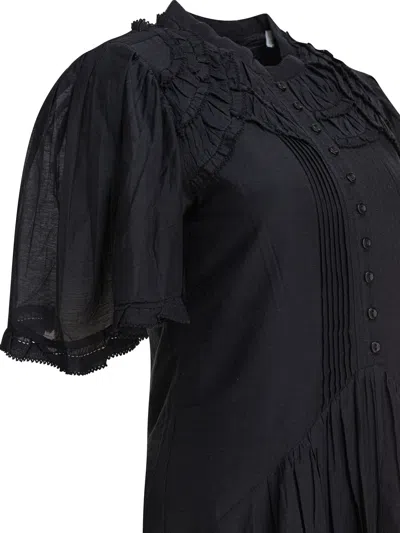 Isabel Marant Étoile Isabel Marant Etoile Black Cotton Viscose Dresses In Black