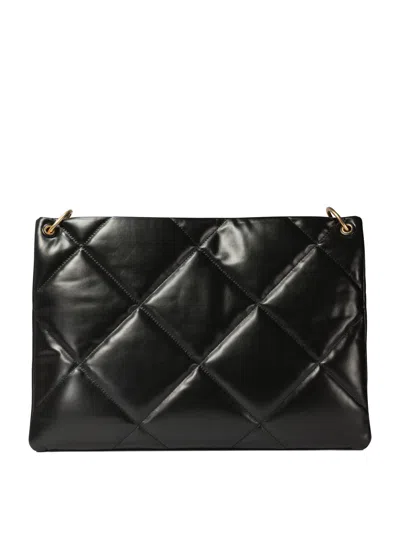 Tory Burch Kira Diamond Quilt Satchel In Black