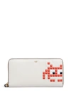 ANYA HINDMARCH 'Space Invaders' embossed leather continental wallet