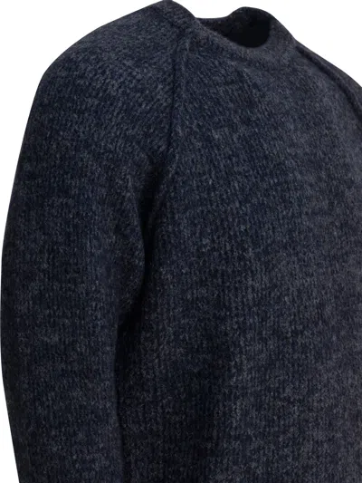 Rakkì Rakki Wool Crew Neck Sweater In Blue