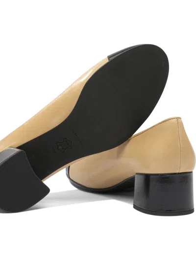 Tory Burch Beige Heeled Shoes With Rounded Toe In Neutral