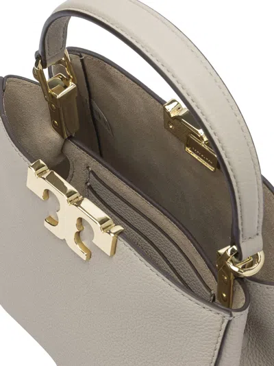 Tory Burch Medium Eleanor Soft Satchel Leather Shoulder Bag In Gray