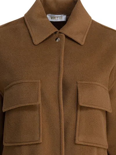 Semper Patch-pocket Collared Shirt Jacket In Brown