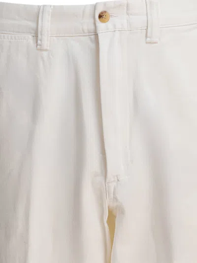 Polo Ralph Lauren Straight Leg Trousers In White