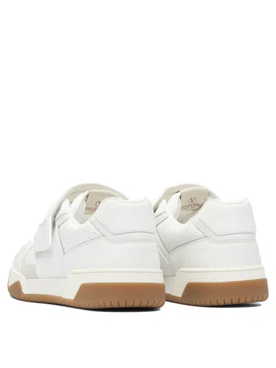 Valentino Garavani Joie De Jouer Leather Low-top Sneakers In White