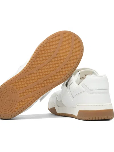 Valentino Garavani Joie De Jouer Leather Low-top Sneakers In White